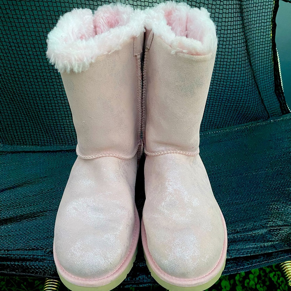 Pink shimmer UGG boots